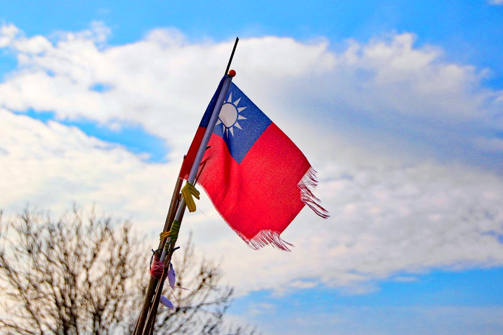 Flag at Milton and Eastney allotments.